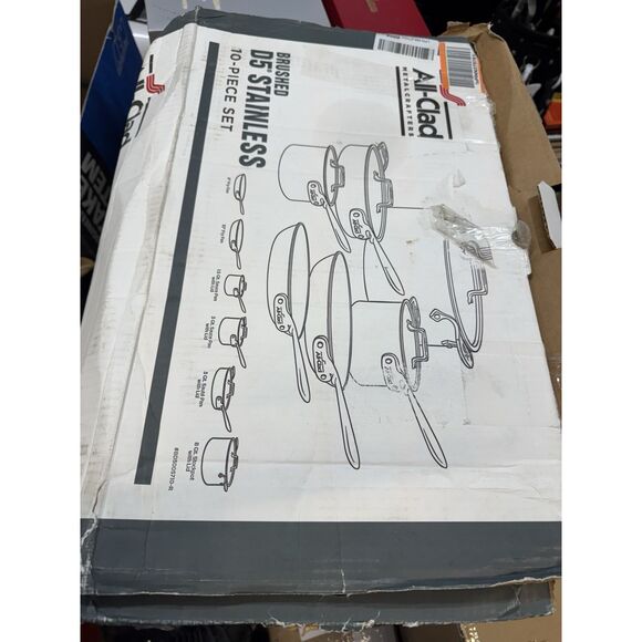 All-Clad Brushed D5 Stainless Steel 13-Piece Cookware Set (BD50013) SEE DETAILS - Picture 3 of 6